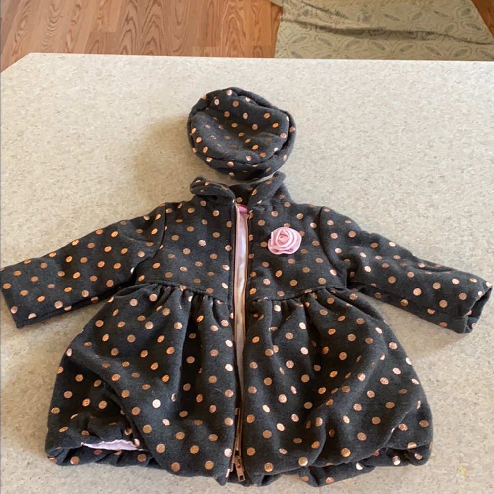 18 month coat with matching hat
